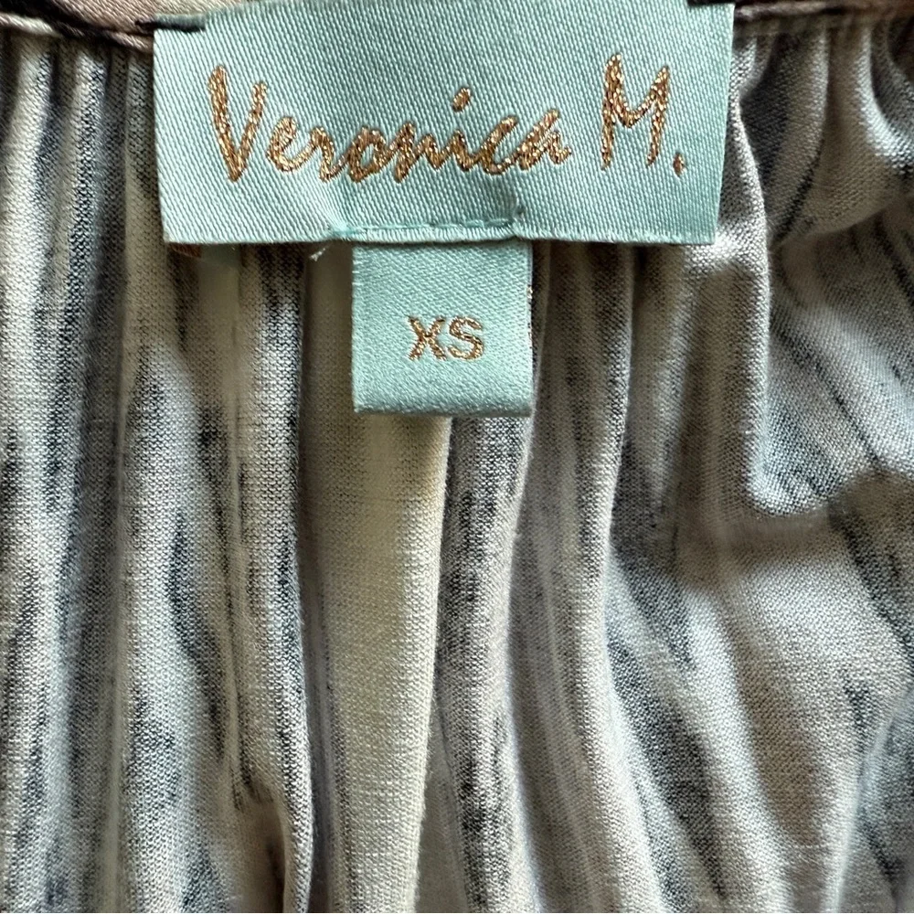 VERONICA M Brown Tan Casual Dress Women XS